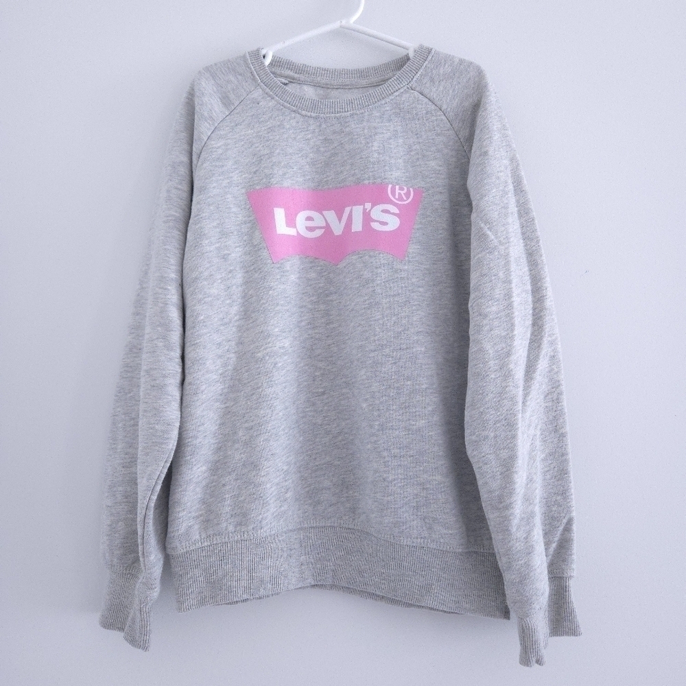 Levi's Youth Grey Crewneck Sweatshirt size L (10-12)